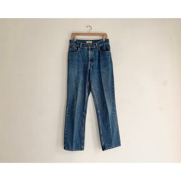 90s vintage jeans LL Bean high waist 31W 1990s - Picture 2 of 6